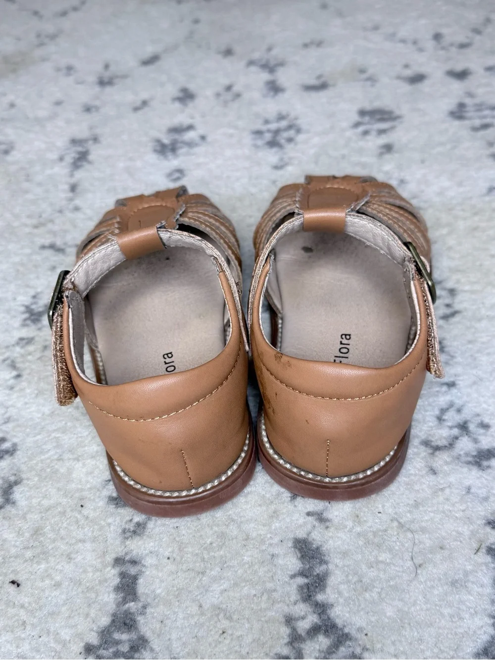 Felix & Flora Toddler Girls Sandals Soft Rubber Princess Flat Shoes Flower sz 11